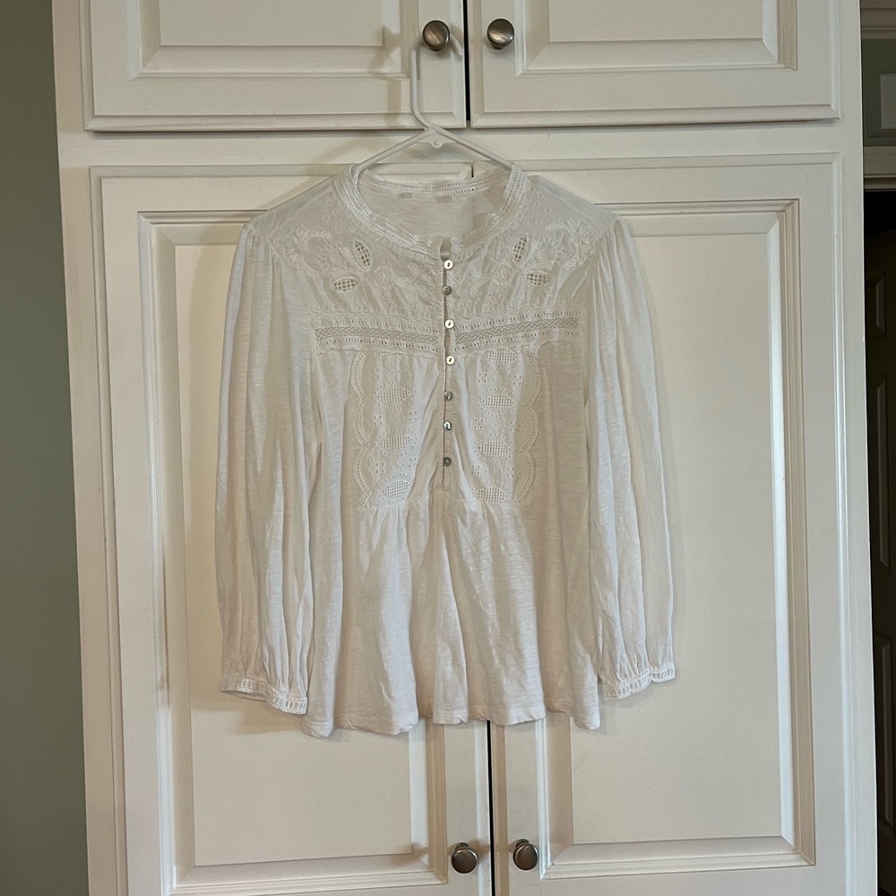 White cotton blouse